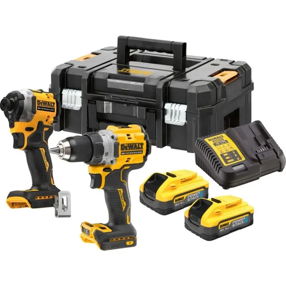 DeWALT DCK2051H2T-QW 18V Akku-Bohrschrauber + Schlagbohrmaschine mit 2x 5,0 Ah