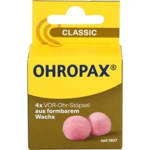 OHROPAX Classic Wachs-Ohrstöpsel, 2 Dosen à 1 Paar