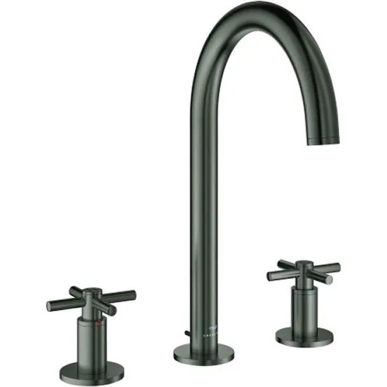 GROHE Atrio 3-Loch-Waschtischbatterie 20643, hard graphite gebürstet