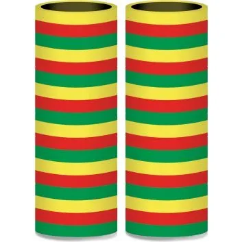 Rot-Gelb-Grn Luftschlangen 4m x 2 Stck