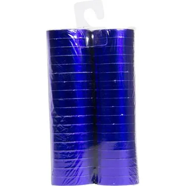 Blau Metallic Serpentinen 4m 2 Stck