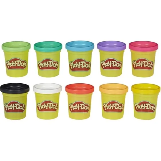 Play-Doh 10er-Pack 56g Modelliermasse Farbenkiste