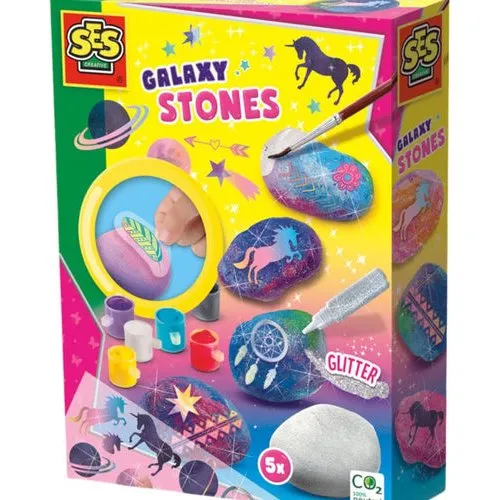 SES Creative Galaxy Steine Farbenfrohe Naturkunstwerke gestalten