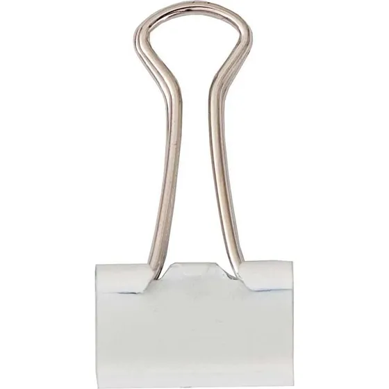 Rico Design Foldback-Klammer 19 mm weiß