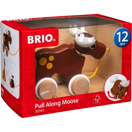 Brio Nachzieh-Elch in bunt, ab 12 Monate