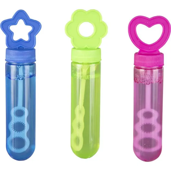 Besttoy 3er Set Seifenblasen mit Stern, Herz, Blume