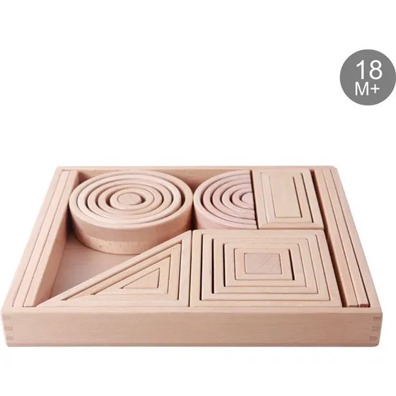 Pythagoras Holzbausteine Set 30-tlg