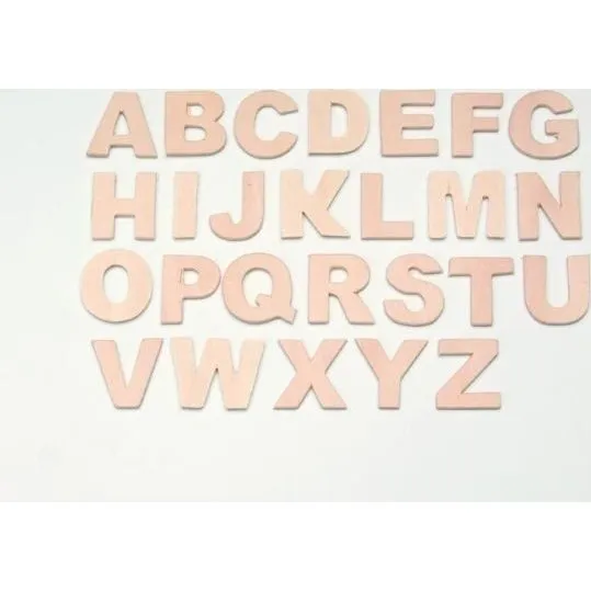 Glorex Buchstaben aus Birkenholz 26 Stück natur 25 mm