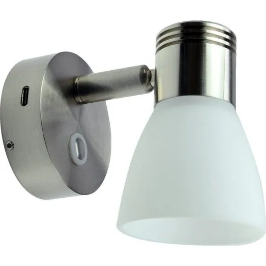 Talamex LED-Leseleuchte 10-30V 3000K dimmbar mit USB-C