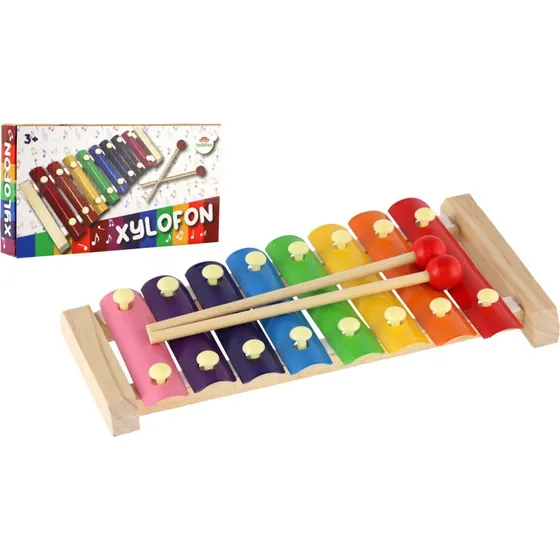 Teddies Xylophon Holz/Metall 24 cm mit Schlägeln