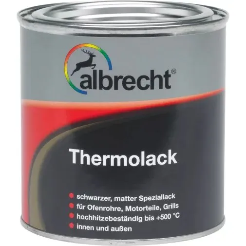 Albrecht Thermolack matt 500 °C schwarz 375 ml