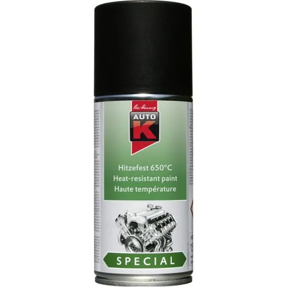 Auto-K Hitzefest 650°C Speziallack schwarz 150 ml