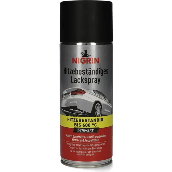 Nigrin Hitzebeständiges Lackspray schwarz 400 ml