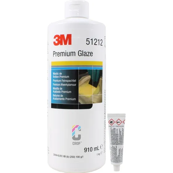 3M Premium Feinspachtel 51212 mit Härter, 910 ml