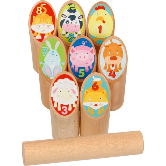 Wikinger Tier Kubb im Baumwollbeutel