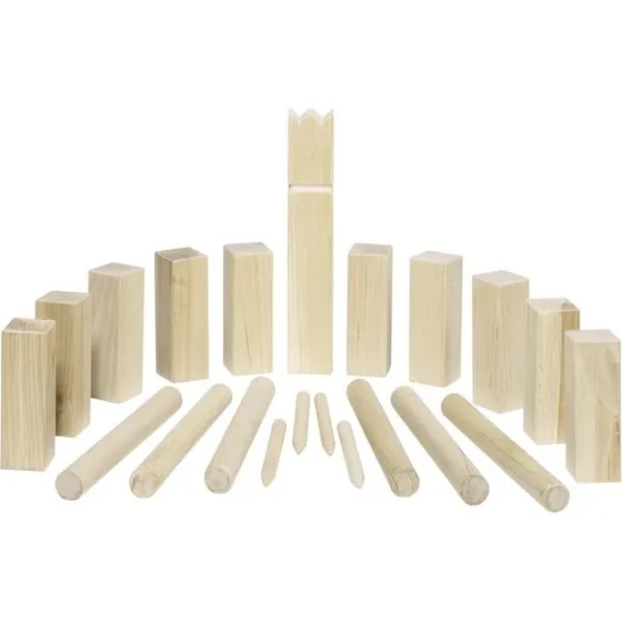 goki Kubb Wikingerspiel mittlere Größe im Baumwollbeutel