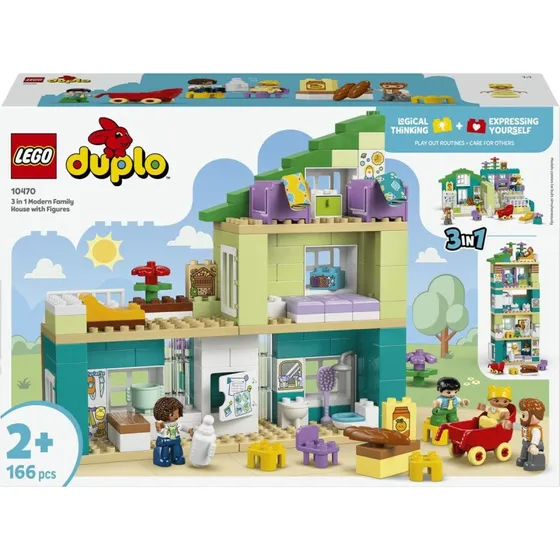 LEGO DUPLO Modernes Familienhaus 3-in-1-Set (10470)