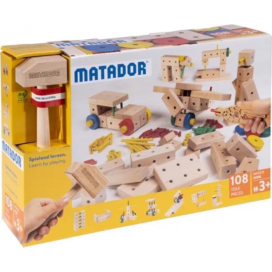 Matador Maker M108 Holzbaukasten (108 Teile)