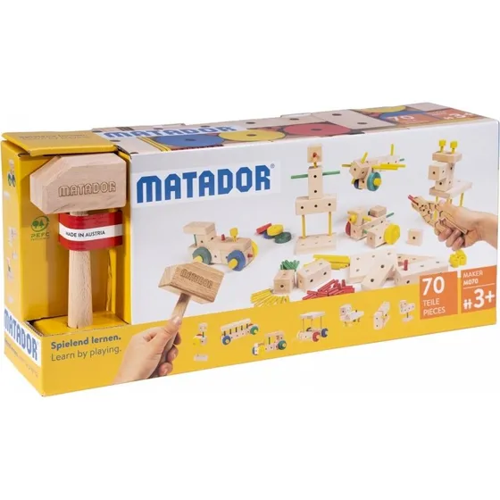 Matador Maker M070 (70 Teile) – Holzkonstruktionsbaukasten