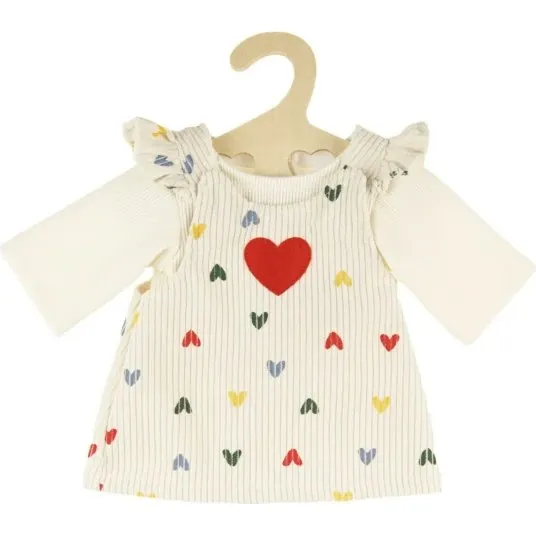 Heless Puppen-Kordkleid Herz-Konfetti 35–45 cm