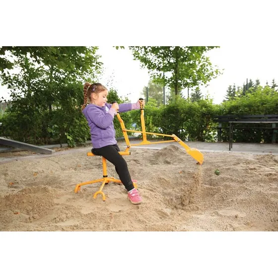 beleduc DIGGER Sitzbagger 360°, gelb, 60x60x90 cm