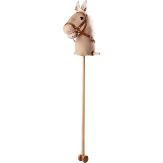 Bigjigs Bamser 282816 Hellbraunes Steckenpferd aus Holz