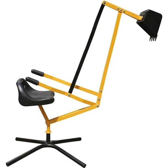 PlayFun Aufsitzbagger Metall, 360° drehbar, gelb