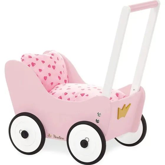 Pinolino Prinzessin Lea Lauflernwagen rosa/weiß gold