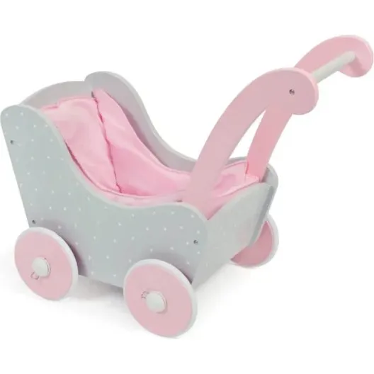 Bayer Chic 2000 Holz-Puppenwagen Puntos grey