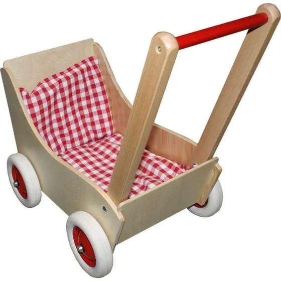 Wenzel Puppenwagen Laura aus Buche mit Garnitur