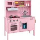 Holzspielkche mit Mikrowelle, 72 x 30 x 90 cm, Wei