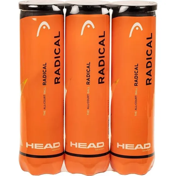 HEAD Radical ITF-zugelassener Tennisball (3 Pack, 12 Bälle)