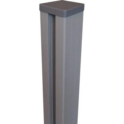 GroJa Alu-Steckzaunpfosten 9x9 cm anthrazit