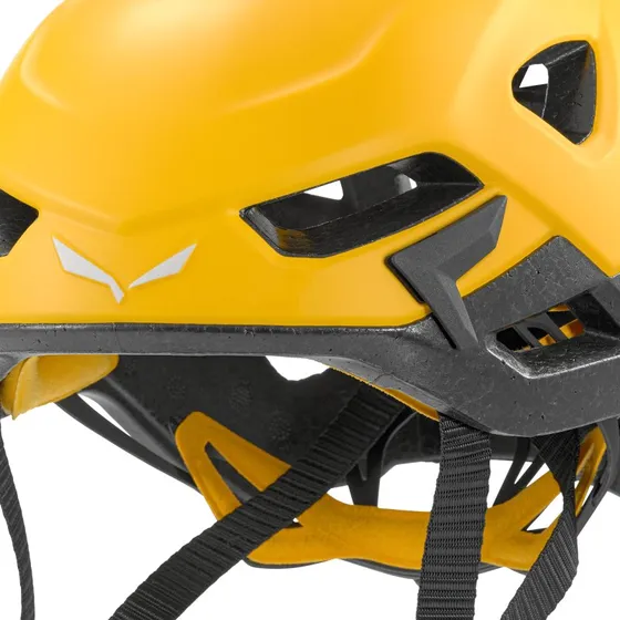 Salewa Aria Helm (Gold) – Leichter Kletterhelm mit recyceltem Material