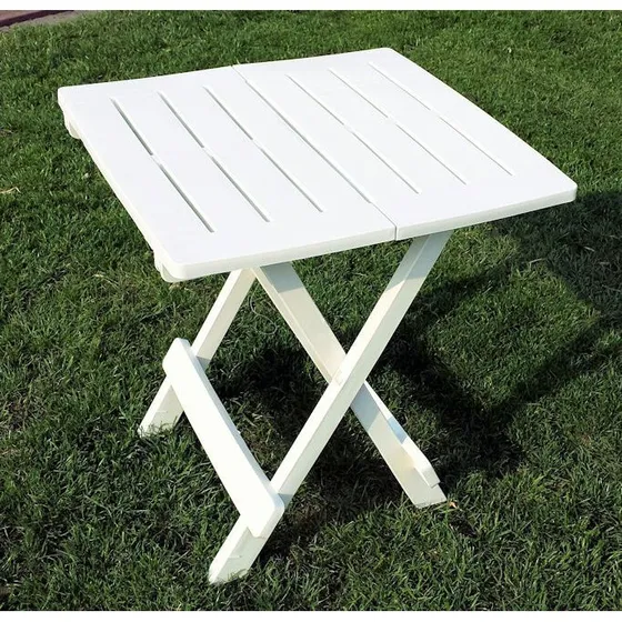 ADIGE Kunststoff Klapptisch 45 x 43 cm weiß