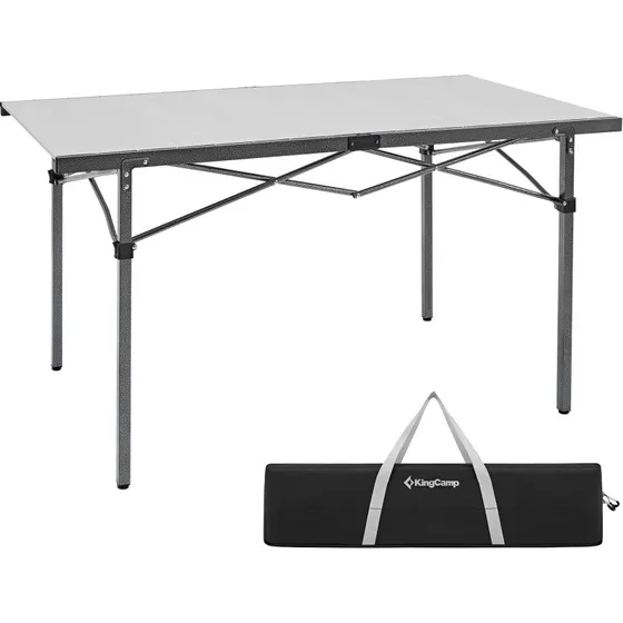KINGCAMP Rolltisch Granite 136x70cm Alu
