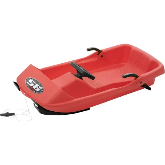 EDA Schlitten Rennrodel Super Bob 56, 1 Person, Kunststoff, blau/rot