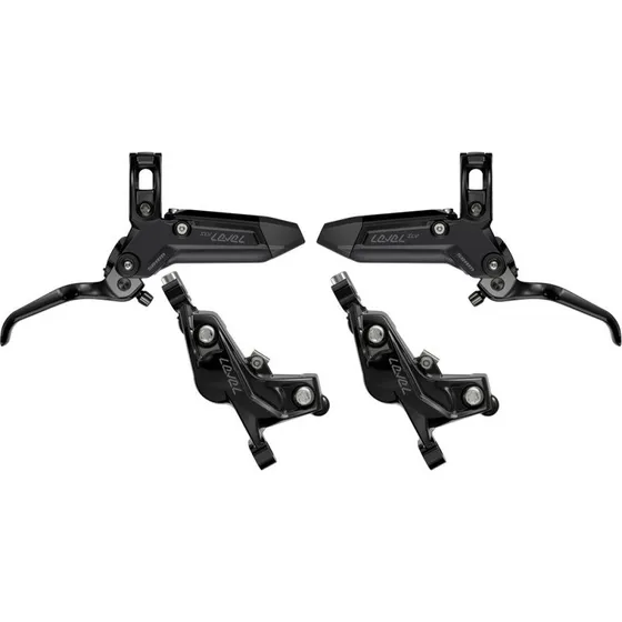 SRAM Level Silver Stealth 4-Kolben Scheibenbremse schwarz