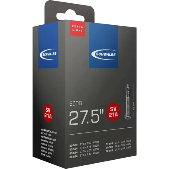 Schwalbe EXTRA LIGHT SV21A Schlauch 27.5" 40mm