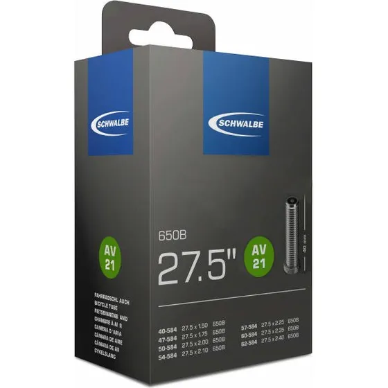Schwalbe AV21 27,5 Zoll Fahrradschlauch 40/62-584