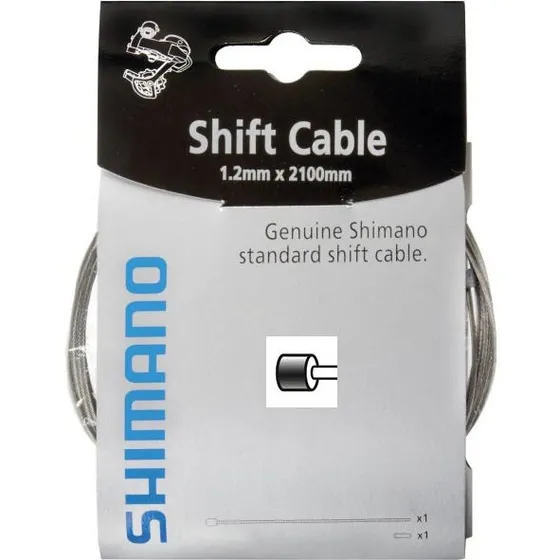 Shimano Schaltzug 1,2 mm x 2100 mm verzinkt