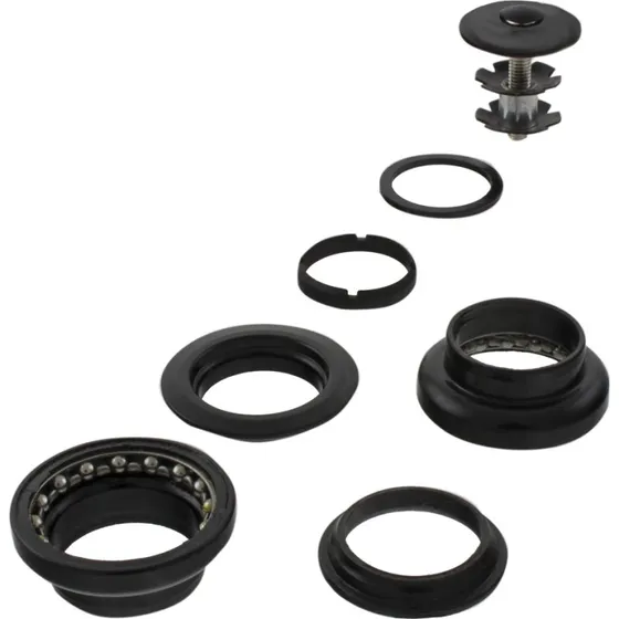 Neco H711 Steuersatz 1"1/8" Ahead schwarz