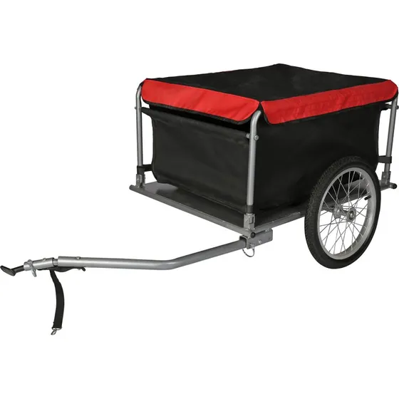 Wiltec Fahrrad Lastenanhänger 135x60x58 cm, 65 kg