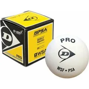 Dunlop Pro Squashball weiß 12X1BBX (2 Punkte)