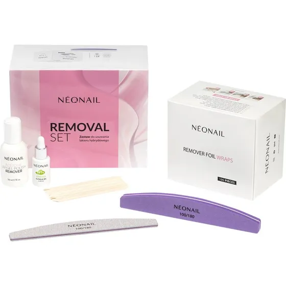 NEONAIL UV-Gel-Entfernungsset mit Nagelbuffer