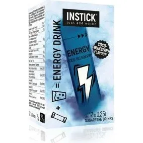 Instick Energy Coco-Blueberry 12 x 0,25 L zuckerfrei
