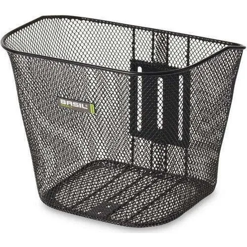Basil VR Korb Bremen schwarz mit Halter