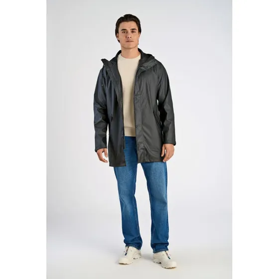 LINDBERGH Regenmantel schwarz mit Kapuze