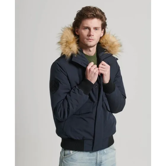 Superdry Everest Slim Fit Daunenjacke Marineblau