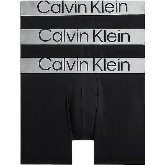 Calvin Klein Steel Cotton Boxer Briefs 3er Pack Schwarz